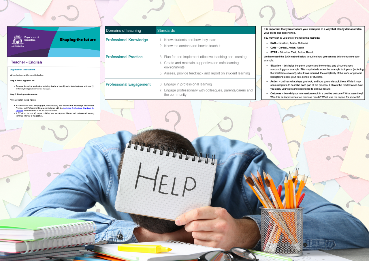 Frustrated applicant struggling to understand WA selection criteria requirements and response structure
