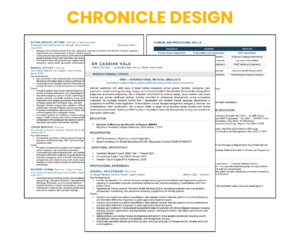 Medical CV Design - Chronicle | Perth Resumes R Us