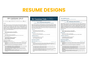 Medical CV Writing Service - Resume Designs